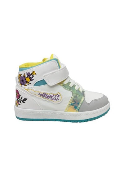 Callion 048 Deri Sneakers Kız Çocuk Spor Ayakkabı 31-35 Beyaz Buz Su Yeşili Beyaz