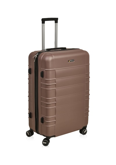 Hoffmannss Travel Star Büyük Boy Abs Valiz - Platin - 76x52x30 Cm Çok Renkli