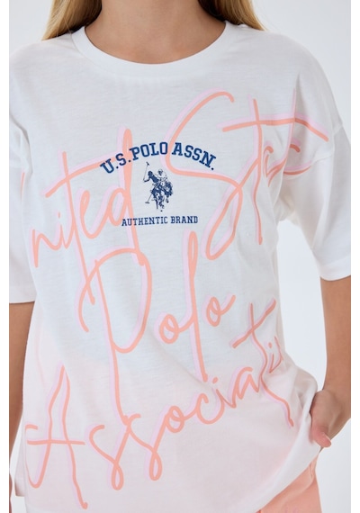 U.s. Polo Assn. Kız Çocuk Turuncu Pijama Takım 5274-49882 Turuncu