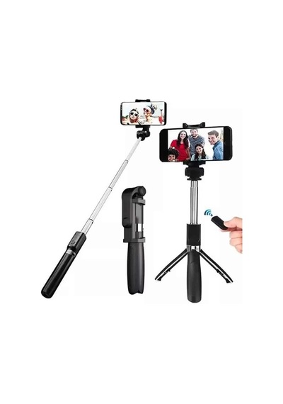 Ceylan Adam Selfie Çubuğu Tripod Bluetooth Kumandalı Selfie Çubuğu Telefon Tutucu