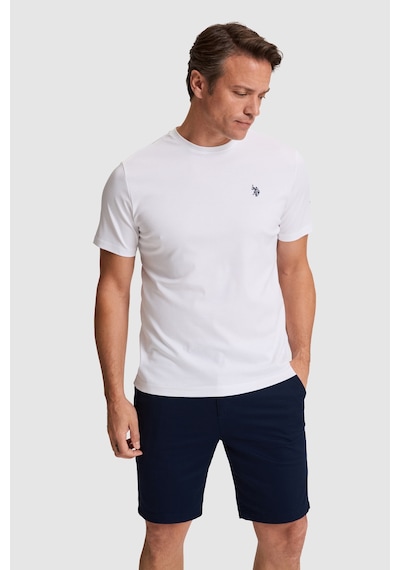 U.s. Polo Assn. Erkek Beyaz Tişört Basic 50324944-vr013