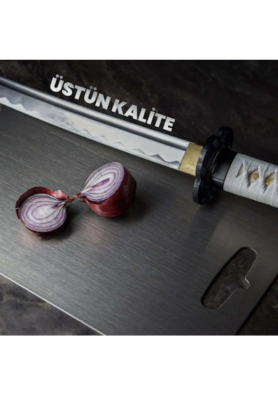 Erya Home Paslanmaz Çelik Antibakteriyel Kesme Tahtası Yüksek Kalite 24 x 36