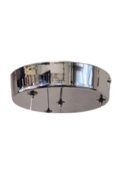 Dmr Tek Toplu Taçlı Geniş Kasa Krom Şerit Sarkıt Led Avize Üç Renk 6500k/4000k/3000k Beyaz /ılık Be Çok Renkli