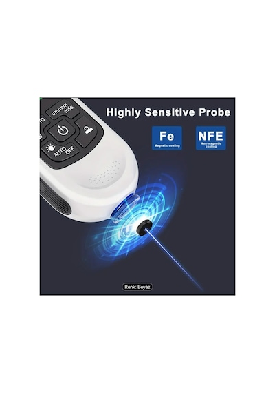 Shenzhen Pchw-300pro Otomotiv Boya Kalınlık Ölçer - 0-2000um, Fe & Nfe Kaplama Test Cihazı