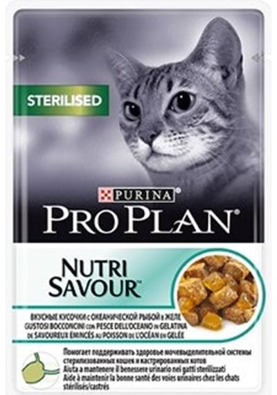 Pro Plan Okyanus Balıklı Pouch Kısırlaştırılmış Yetişkin Kedi Maması 26 x 85 G