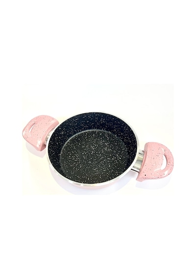 Döküm Granit Kapaklı Yumurta Sahanı 18 Cm Pembe