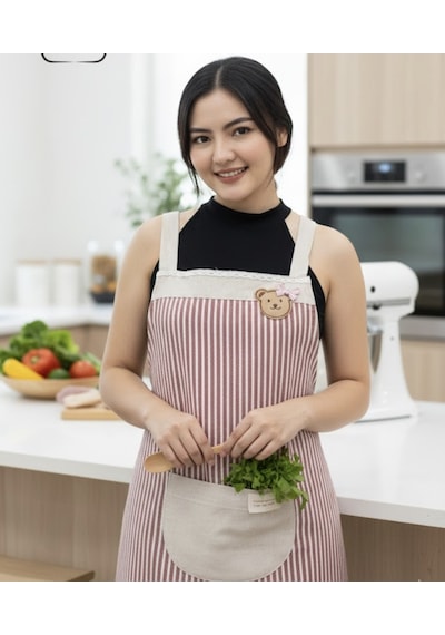 Alvin Home & Kitchen Mutfak Önlüğü Kırmızı
