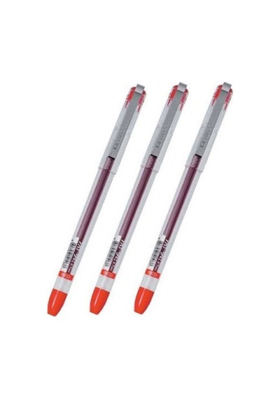 My Gel 0.5 MM Kırmızı Ince Iğne Uçlu Jel Kalem 3 Adet