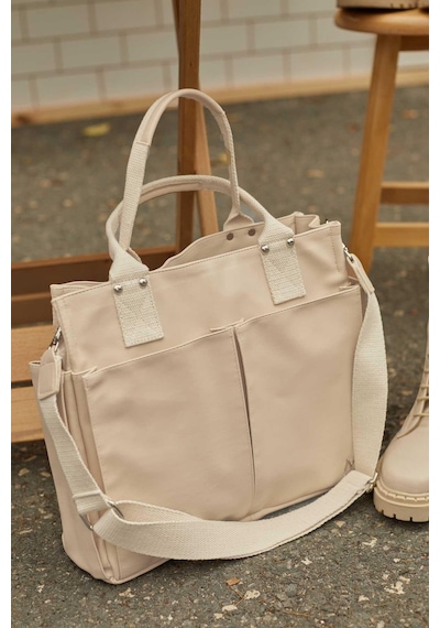 Manuka Deri Everyday Bag Bej Bej