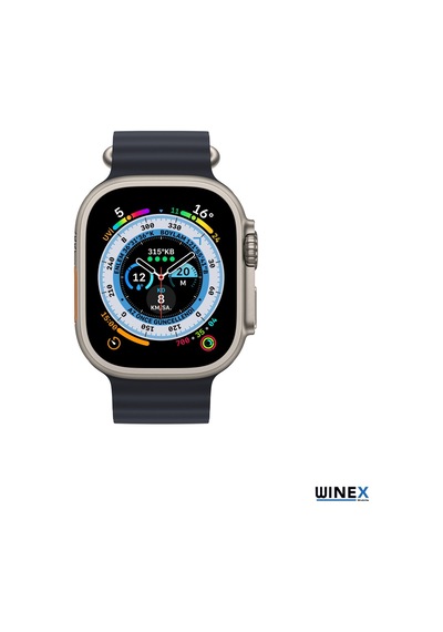 Winex 42-49mm Yeni Nesil Apple Uyumlu  Watch Akıllısaatkordonu Silikon Lacivert
