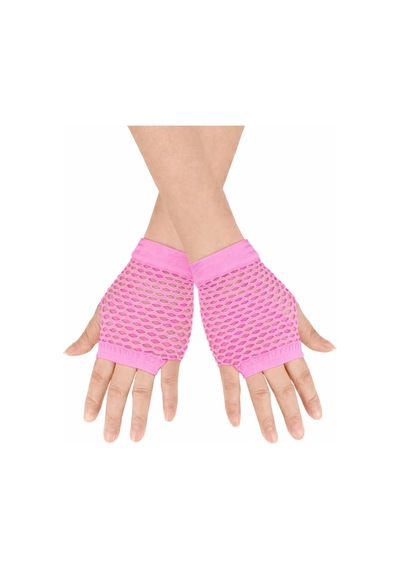 Arneer 80 Ler 90 Lar Retro Neon Pembe File Parmaksız Kısa Eldiven 11 Cm 0