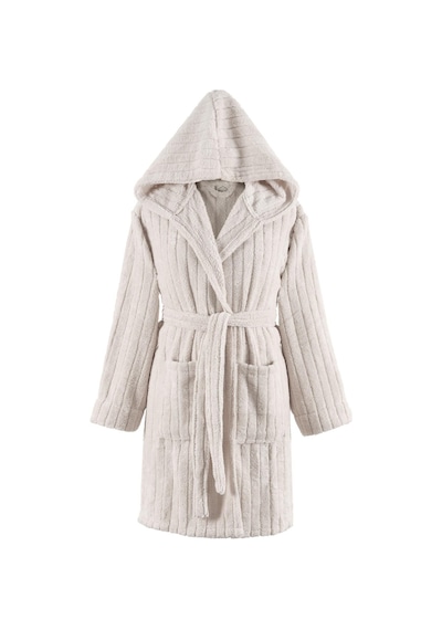 Zeynep Tekstil Comfy Kapüşonlu Wellsoft Peluş Sabahlık Robdeşambr Bornoz - Krem