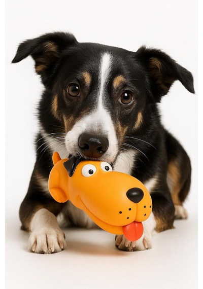 Madpet Köpek Oyuncağı Sesli Uzun Köpek Modeli Dayanıklı Çiğneme Oyuncağı Köpekler İçin Sesli Pl