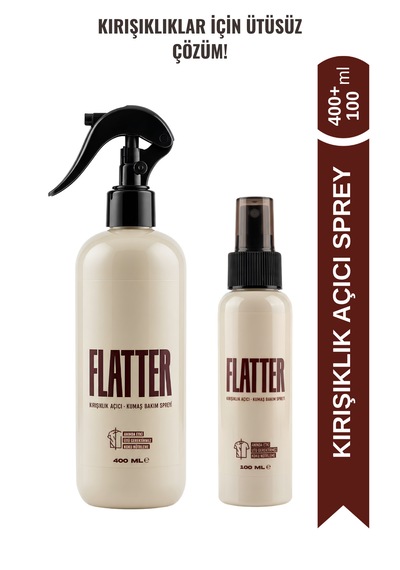 Flatter Kırışıklık Açıcı & Kumaş Bakım Spreyi 400ml + 100ml 2'li Set