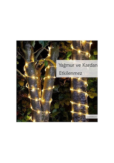 Solar Güneş Enerjili 100 Led 12 Metre Su Geçirmez Flex Boru Bahçe Balkon Işığı Diğer