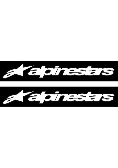 Alpinestars Motorcu Boru Sticker Set Beyaz