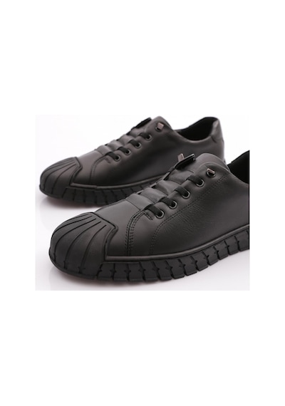 Dgn 9870 Erkek Kapali Bağcikli Sneaker Ayakkabi 9870-2505-R1534 Siyah