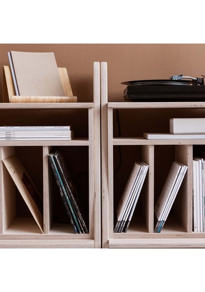 Woodesk Lontano, Ahşap Kitaplık Ve Raf Ünitesi, Natural Renk
