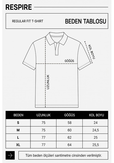 Respire Erkek Original Yazılı Regular Fit Polo Yaka T-shirt Siyah