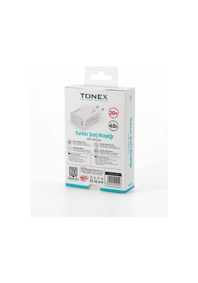 Tonex B20w Turbo Usb Şarj Başlığı Turbo 20w 4.0a