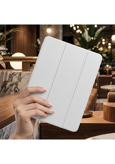 İpad Pro 11 2025 M5 İçin Uyumlu Smart Kalem Bölmeli Standlı Kılıf Kapaklı Kılıf
