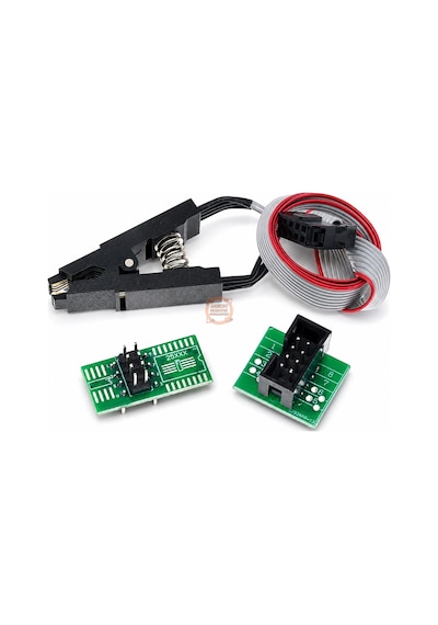 Ch341a Programlayıcı 24/25 Serisi Eeprom Flash Bıos + Soıc8 Test Klipsi