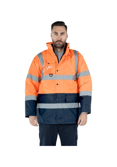 Çift Renkli Hi - Vis Kaban Turuncu - Lacivert