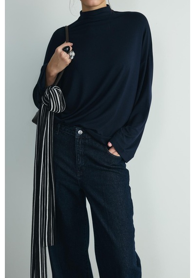 Suud Collection Lacivert Olivia Bluz
