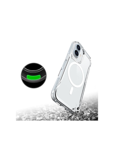 More Tr Apple Uyumlu iPhone 17 Kılıf Zore M-safe Şarj Özellikli T-max M-safe Kapak - Şeffaf