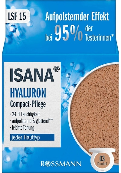 Isana SPF15 Hyaluron Renkli Nemlendirici 03 Dunkel 15 G