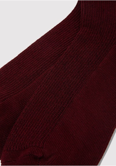 Mavi - Bordo Patik Çorap 1913551-27129 Bordo