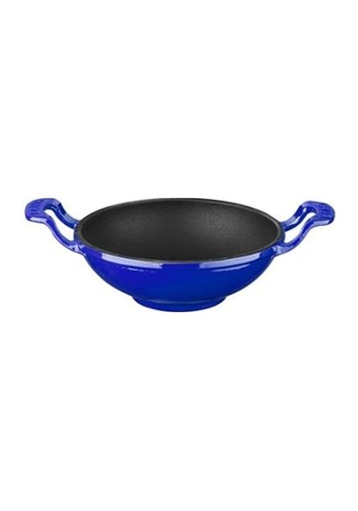 Lava Yuvarlak Wok Kazan Çap 16 Mavi LVWOK16K0B