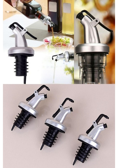 Pratik Kapaklı Şişe Ucu Servis Aparatı Damlalık Chef 1adet Mutfak Yağdanlık Tıpa Tapa Mantar Ev Cafe Diğer