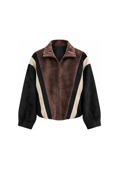 Laluvia Siyah 3 Renkli Bomber Ceket - 261011