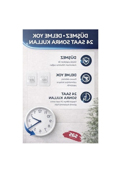 Banyo Rafı Yapışkanı, Delmeden Montaj İçin 50cm