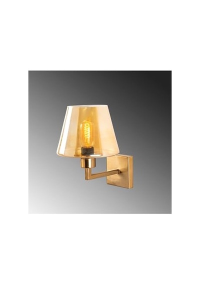 Şık Eskitme Metal Aplik E27 Duvar Aydınlatma 19x24x28 Cm Oturma Odası, Bej-4655 Diğer