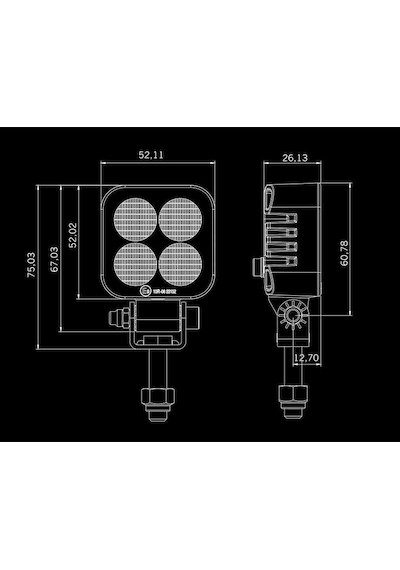 Strands Off-road Led Ve Geri Vites Lamba Unity 10w 809234