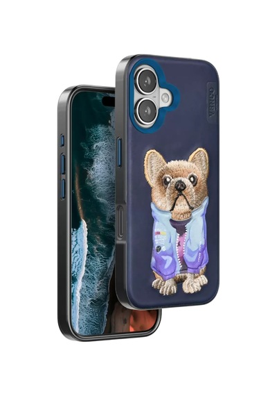 Venco Apple İphone 16 Cute Desenli Kapak - Lacivert