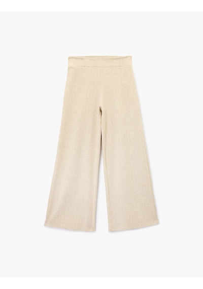 Koton Standart Bel Rahat Kesim Uzun Geniş Paça Pantolon Bej 6wak40085ek Ekru Koton Standart Bel Rahat Kesim Uzun Geniş Paça Pantolon Bej 6wak40085ek Ekru