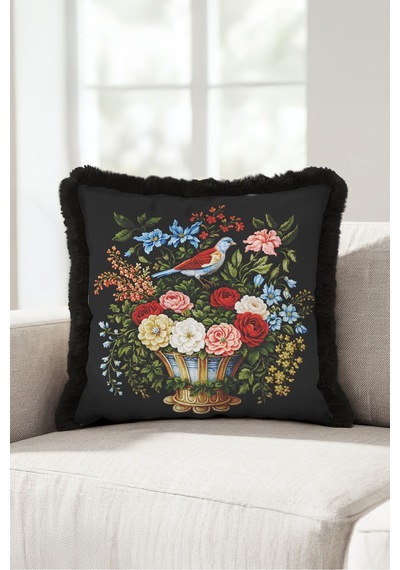 Kuşlu Çiçekli Vintage Barok Saçaklı Yastık Kılıfı-şato Botanik Kırmızı Siyah Püsküllü Kırlent Kılıfı Puslu Kanyon Ritüel Kuşlu Çiçekli Vintage Barok Saçaklı Yastık Kılıfı-şato Botanik Kırmızı Siyah Püsküllü Kırlent Kılıfı Puslu Kanyon Ritüel