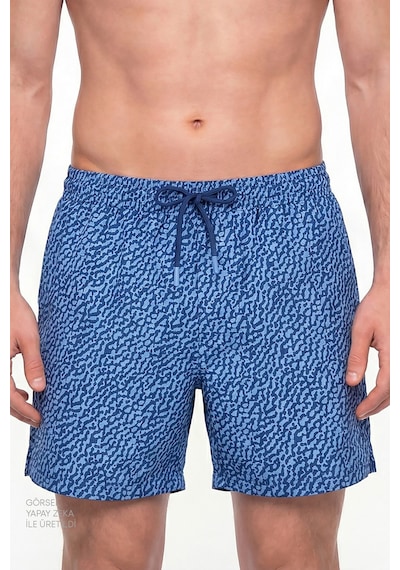 Penti Erkek Mavi Navy Coral Deniz Şortu Blue
