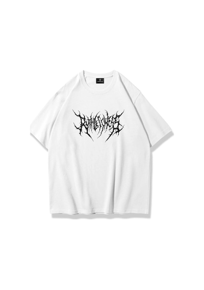 Startmore Unisex Gothic Ruthless Tshirt Beyaz Beyaz