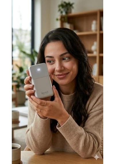 H28 10000 Mah Power Bank Pd 20w Ve Usb 22.5w Fast Hızlı Şarj Dahili Type C Ve Lightning Kablolu Dünya Standartları