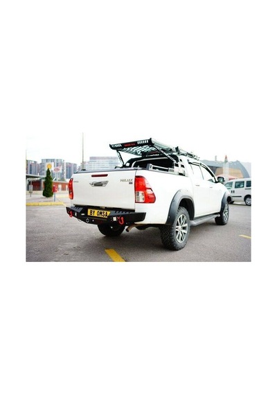 Omsa Toyota Hilux Dakar Çelik Arka Tampon Ledli Sensörlü 2015 Ve Sonrası