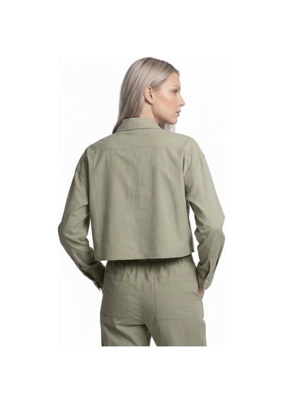 LOFT Long Crop Kadın Gömlek U.kol Çok Renkli