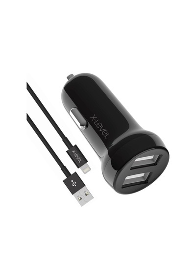 X-chargerdrivelight 2.4a 15.5w 2x Usb-a Araç Içi Şarj Aleti - Lightning Kablo - Çakmaklık Şarj