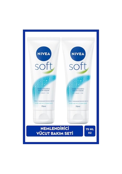 Soft Nemlendirici Bakım Kremi 75 Ml, Jojoba Yağı, E Vitamini, El Yüz Vücut, Yumuşak Cilt Hissi