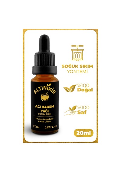 Acı Badem Yağı Soğuk Sıkım 20ml