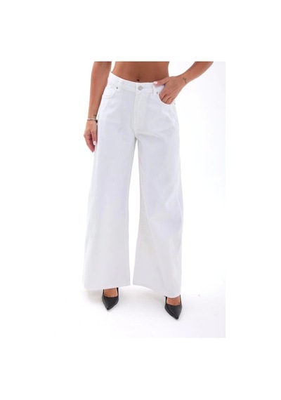 Defymoda 7471 Pantolon-beyaz Beyaz