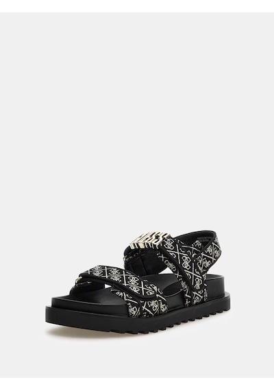 Guess Fabelıs Kadın Sandalet Fl6fbsfal03 Fl6fbsfal03 Blkpl Blkpl Çok Renkli